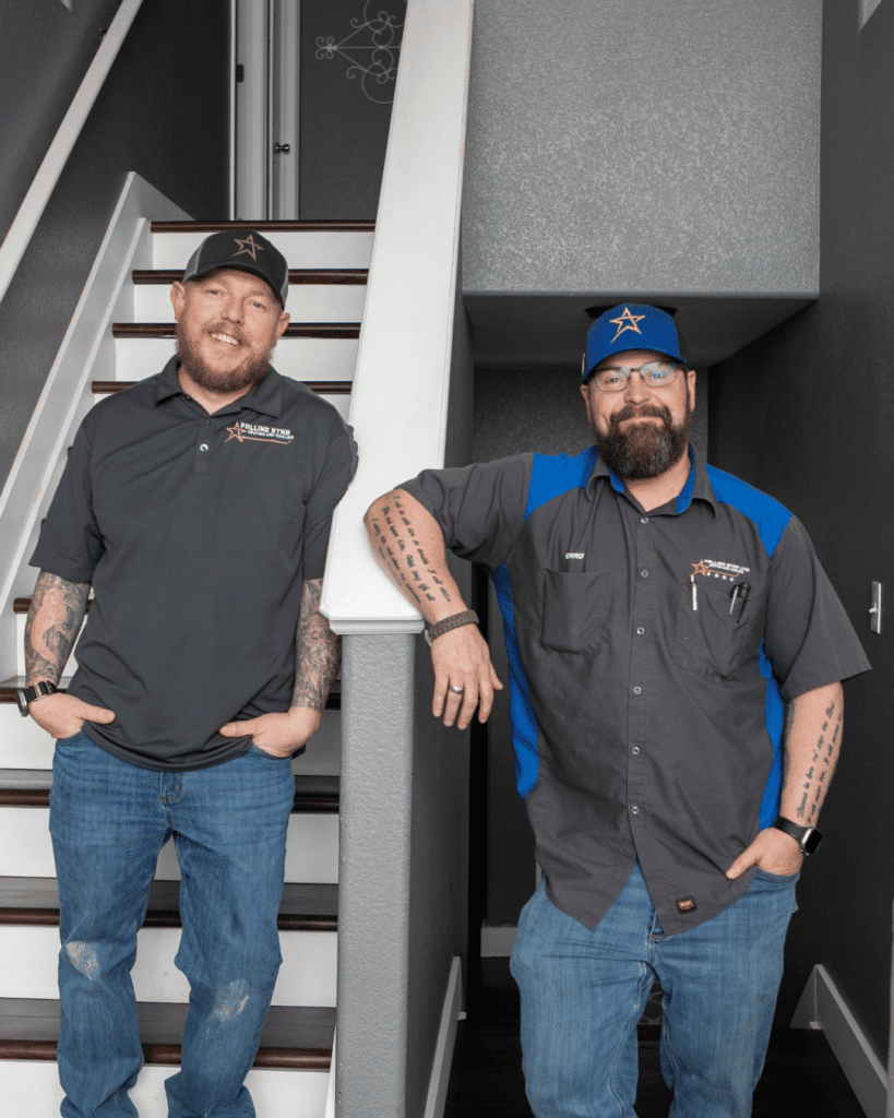 Two Falling Star HVAC technicians